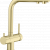 Robinet trois voies satin gold