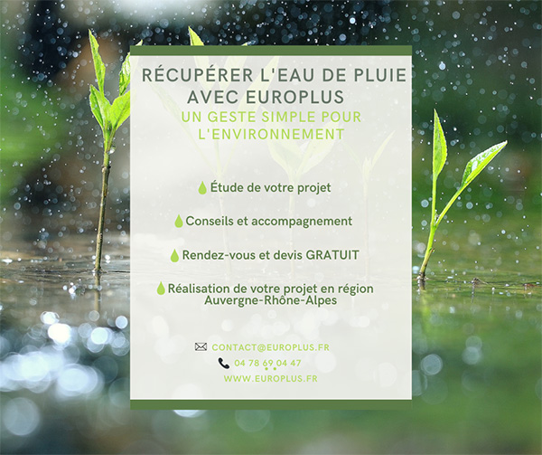 Actualité, récupération d'eau de pluie, Rhône-Alpes