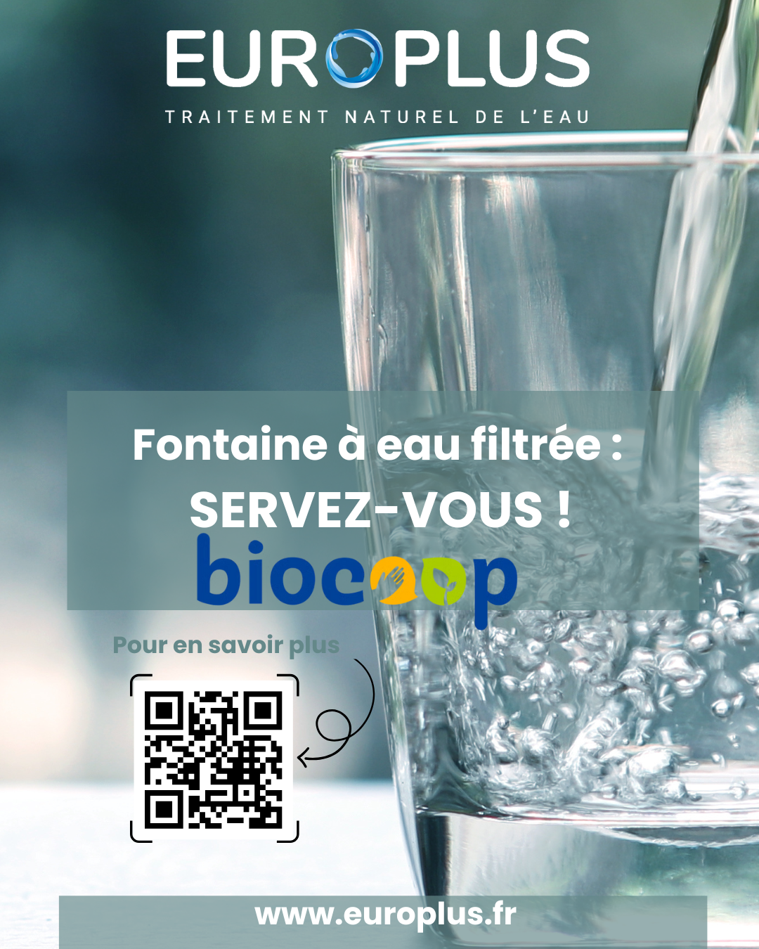 Fontaine à eau BIOCOOP - Osmose inverse Rhône-Alpes